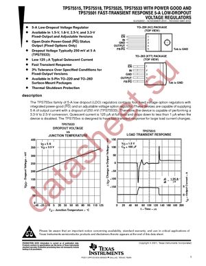 TPS75518KTTTG3 datasheet  